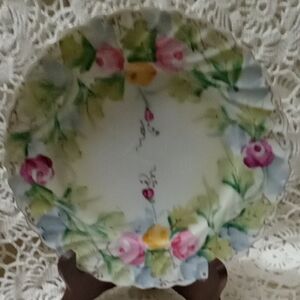 Hand painted floral  Decorative Plate